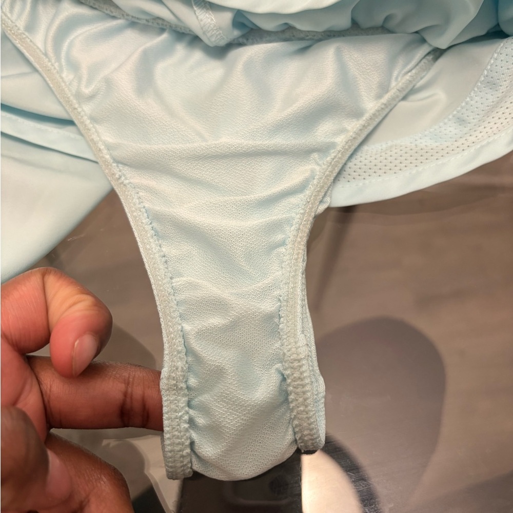 Nike Women's Light Blue Athletic Shorts - Picture 5 of 6